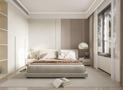 现代卧室3D模型下载